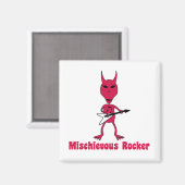 Alien Mischievous Rocker Square Magnet Magneet (Voorkant / Achterkant)