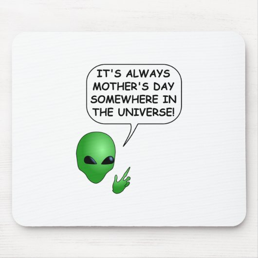 Alien Moederdag Muismat (Voorkant)