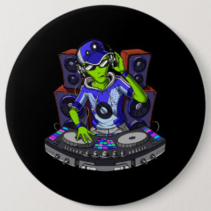 Alien Music DJ Ronde Button 6,0 Cm