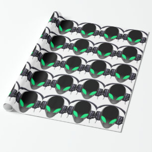 Alien Music Lover DJ - Vloeiende walvisachtigen Cadeaupapier