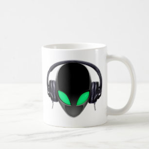 Alien Music Lover DJ - Vloeiende walvisachtigen Koffiemok