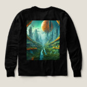 Alien Nature & Futuriste Ville Surreal Sci-Fi Art (Motif dos)