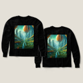 Alien Nature & Futuriste Ville Surreal Sci-Fi Art (Motif recto et verso)