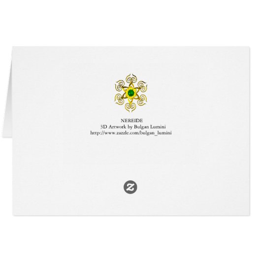 ALIEN NEREIDE /NYMPH D'EAU, ROSE SEASHELL Sci-Fi (Dos Horizontal)