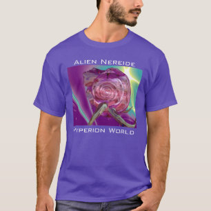ALIEN NEREIDE/NYMPH WATER,PINK SEASHELL Sci-Fi T-shirt