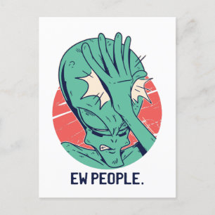 Alien New People Briefkaart