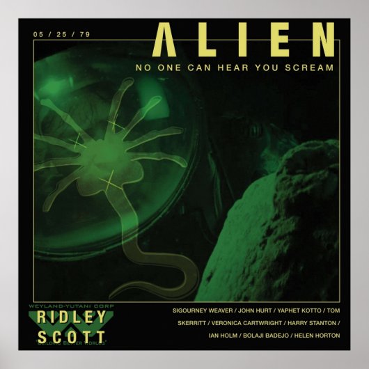 ALIEN Niemand kan je horen schreeuwen Poster (Voorkant)