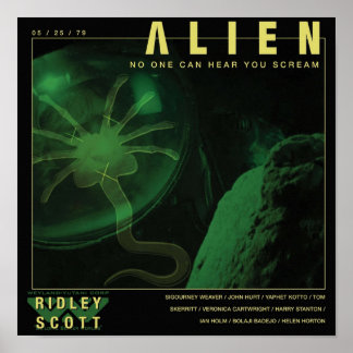 ALIEN Niemand kan je horen schreeuwen Poster