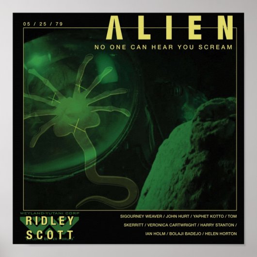 ALIEN Niemand kan je horen schreeuwen Poster (Voorkant)