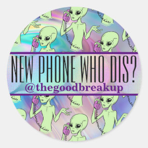 Alien Nieuwe Telefoon Wie Dis Ronde Sticker