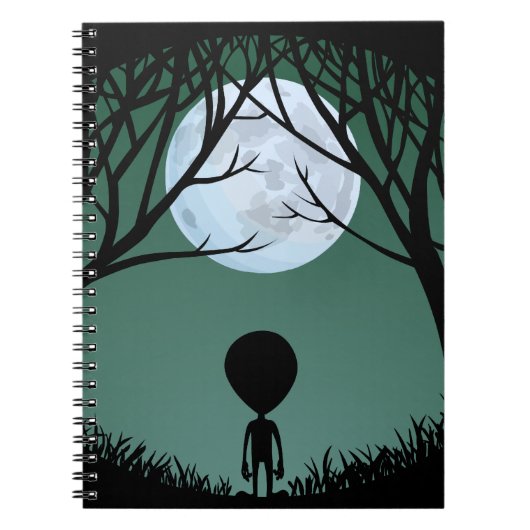 Alien notebook Cute ET Journals Alien Books Notitieboek (Voorkant)