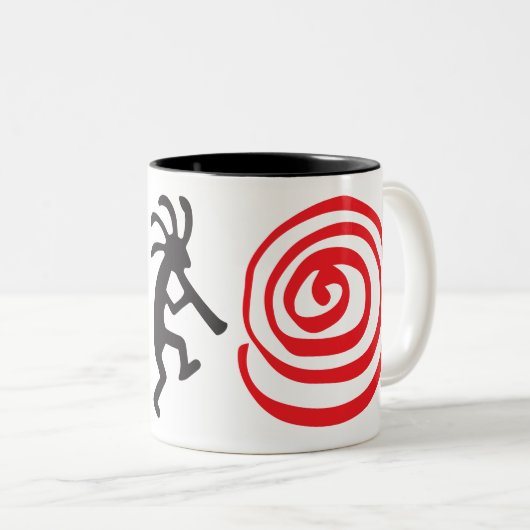 Alien of Human Kokopelli Tweekleurige Koffiemok (Voorkant rechts)
