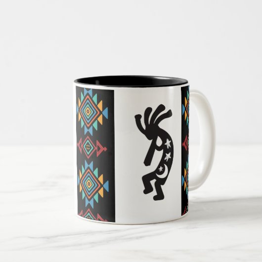 Alien of Human Kokopelli Two-Tone Coffee Mok (Voorkant rechts)