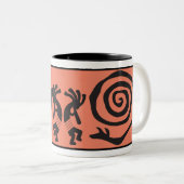 Alien of Human Kokopelli Two-Tone Coffee Mok (Voorkant rechts)