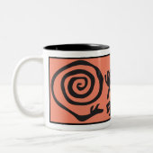 Alien of Human Kokopelli Two-Tone Coffee Mok (Links)