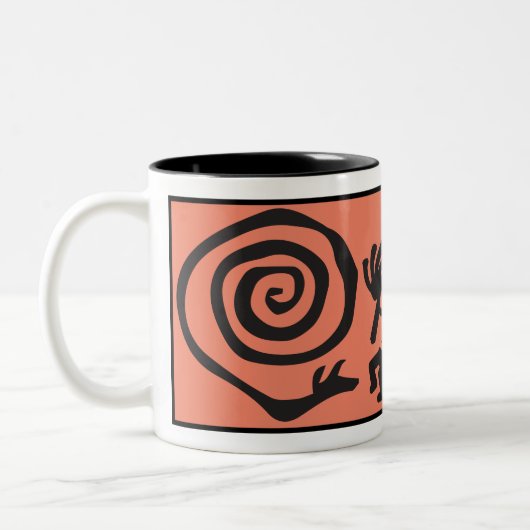 Alien of Human Kokopelli Two-Tone Coffee Mok (Links)