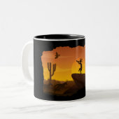Alien of Human Kokopelli Two-Tone Coffee Mok (Voorkant links)