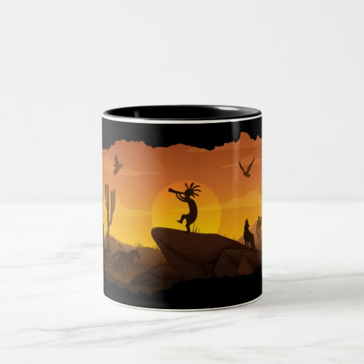 Alien of Human Kokopelli Two-Tone Coffee Mok (Center)