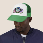 Alien Oogbollen Ruimtemonster Trucker Pet (In situ)