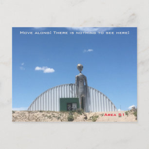 Alien op gebied 51 briefkaart