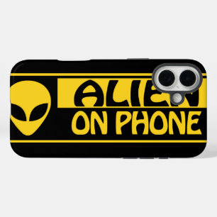 ALIEN OP PHONE Samsung Galaxy iPhone 16 Plus Hoesje