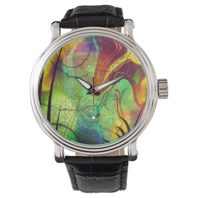 Alien Opal Abstract horloge (Voorkant)