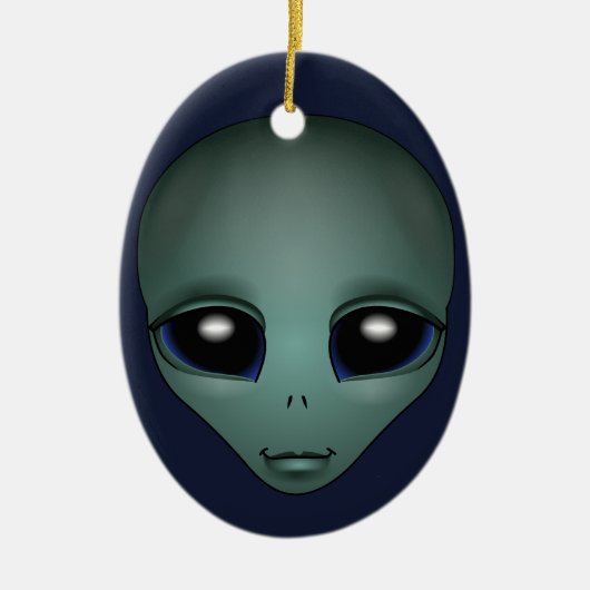 Alien Ornament Cute Alien Decoralised Personalized (Voorkant)