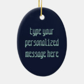 Alien Ornament Cute Alien Decoralised Personalized (Achterkant)