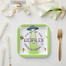 Alien Out of the World Any Age Birthday