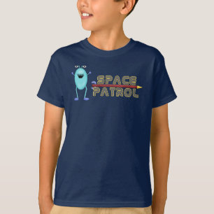 Alien Outer Space Rocket Design Print Art T-shirt