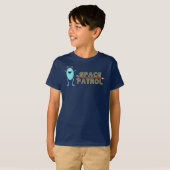 Alien Outer Space Rocket Design Print Art T-shirt (Voorkant volledig)
