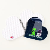 Alien & Paix terrestre sur un mini carnet (Intérieur)