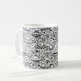 Alien Pattern Koffiemok