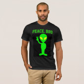 ALIEN PEACE BRO FUNNY T-SHIRTS TEE - SHIRTS (Devant entier)
