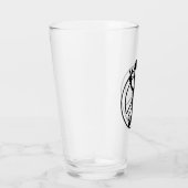 Alien Peace Sign Pint Drink glas (Rechts)