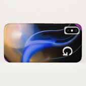 ALIEN PEARL Monogram Blue Paars Case-Mate iPhone Case (Achterkant (horizontaal))