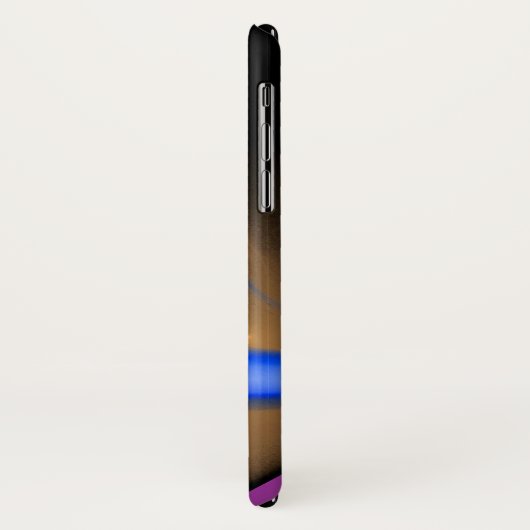 ALIEN PEARL Monogram Blue Paars Case-Mate iPhone Case (Achterkant/links)