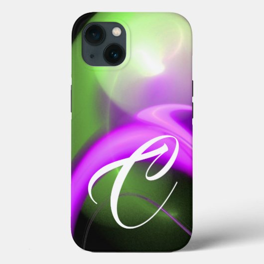 ALIEN PEARL MONOGRAM Green Paars Pink Fractals Case-Mate iPhone Case (Achterkant)