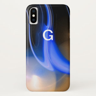 ALIEN PEARL-monogram paars iPhone X Hoesje
