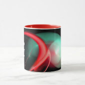 ALIEN PEARL Red Green Black Fractals Mok (Midden)