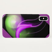 ALIEN PEARL zwarte paars Case-Mate iPhone Case (Achterkant (horizontaal))