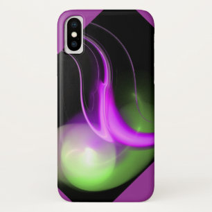 ALIEN PEARL zwarte paars iPhone X Hoesje
