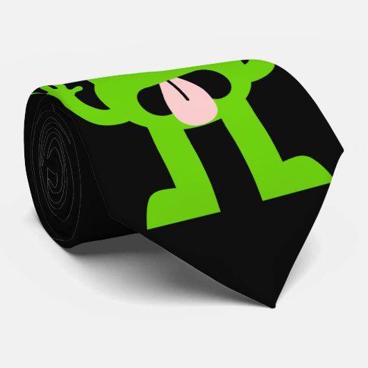 Alien Peekaboo Stropdas (Opgerold)