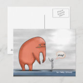Alien & Pet Monster - Briefkaart (Voorkant / Achterkant)