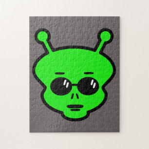 ALIEN PETIT HOMME VERT JIGSAW PUZZLE
