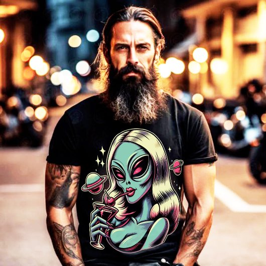 Alien Pin-up T-shirt