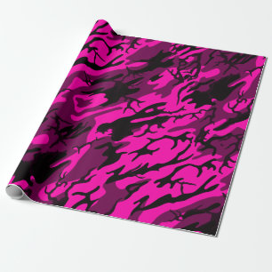 Alien Pink Camo Cadeaupapier