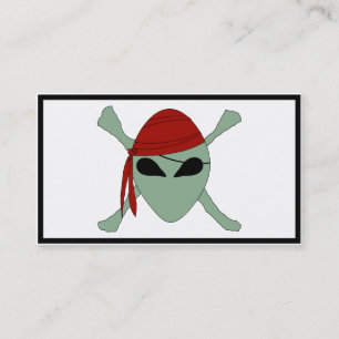 Alien Pirate Visitekaartje