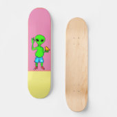 Alien Pizza van @TheAstroBoss Skateboard (Voorkant)