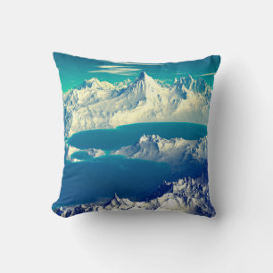 Alien Planet - 3D ed Computer Artwork. Rocks en s Kussen